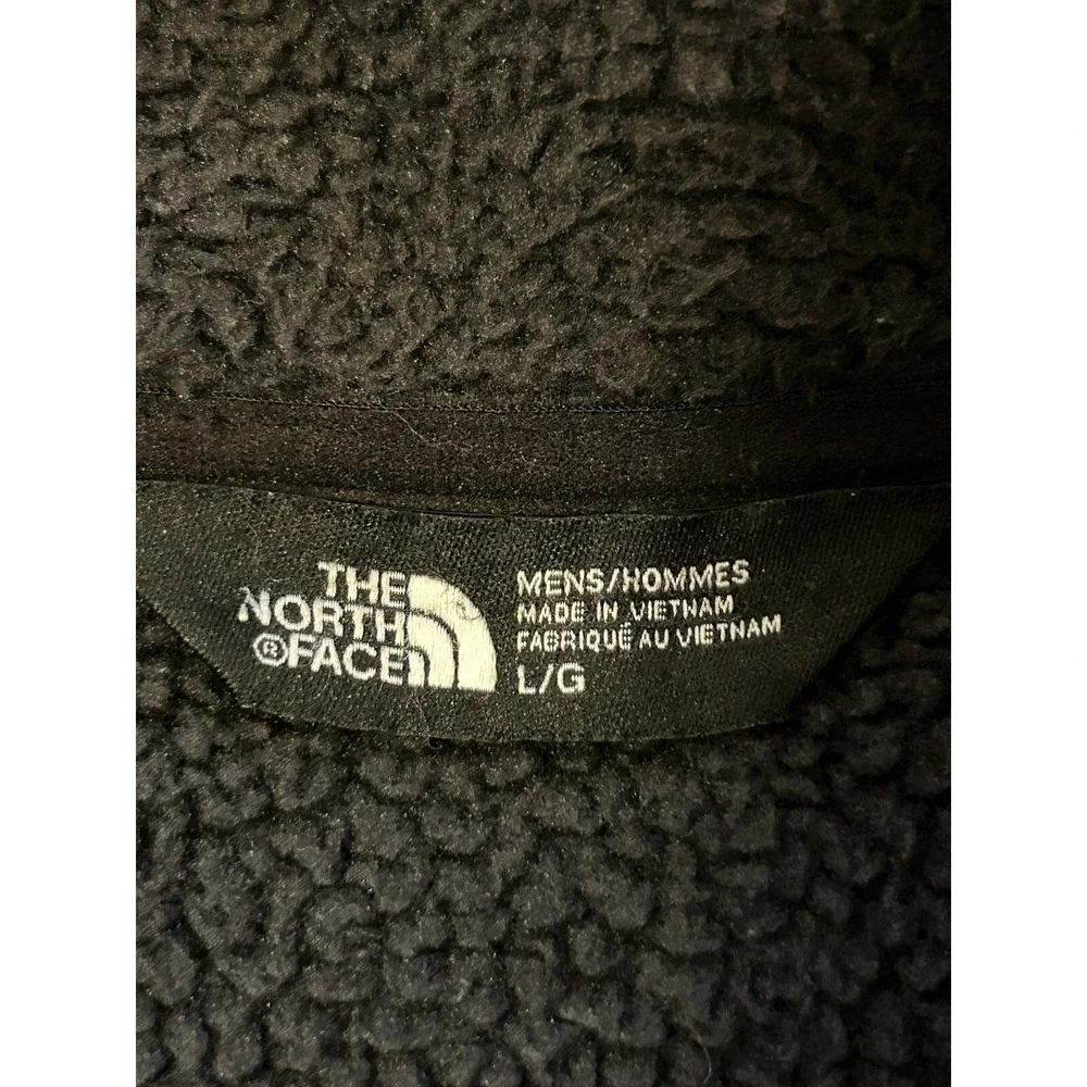 The North Face Mens Size Large - Knit Fleece Lined - Full Zip Jacket-Black TORO